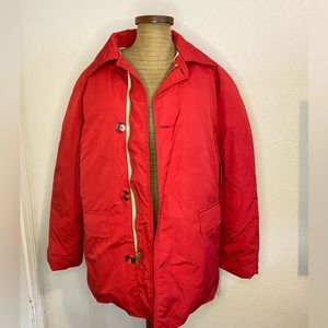 Red Vintage Eddie Bauer 1980s Premium Quality Goose Down Jacket, Men’s Jacket